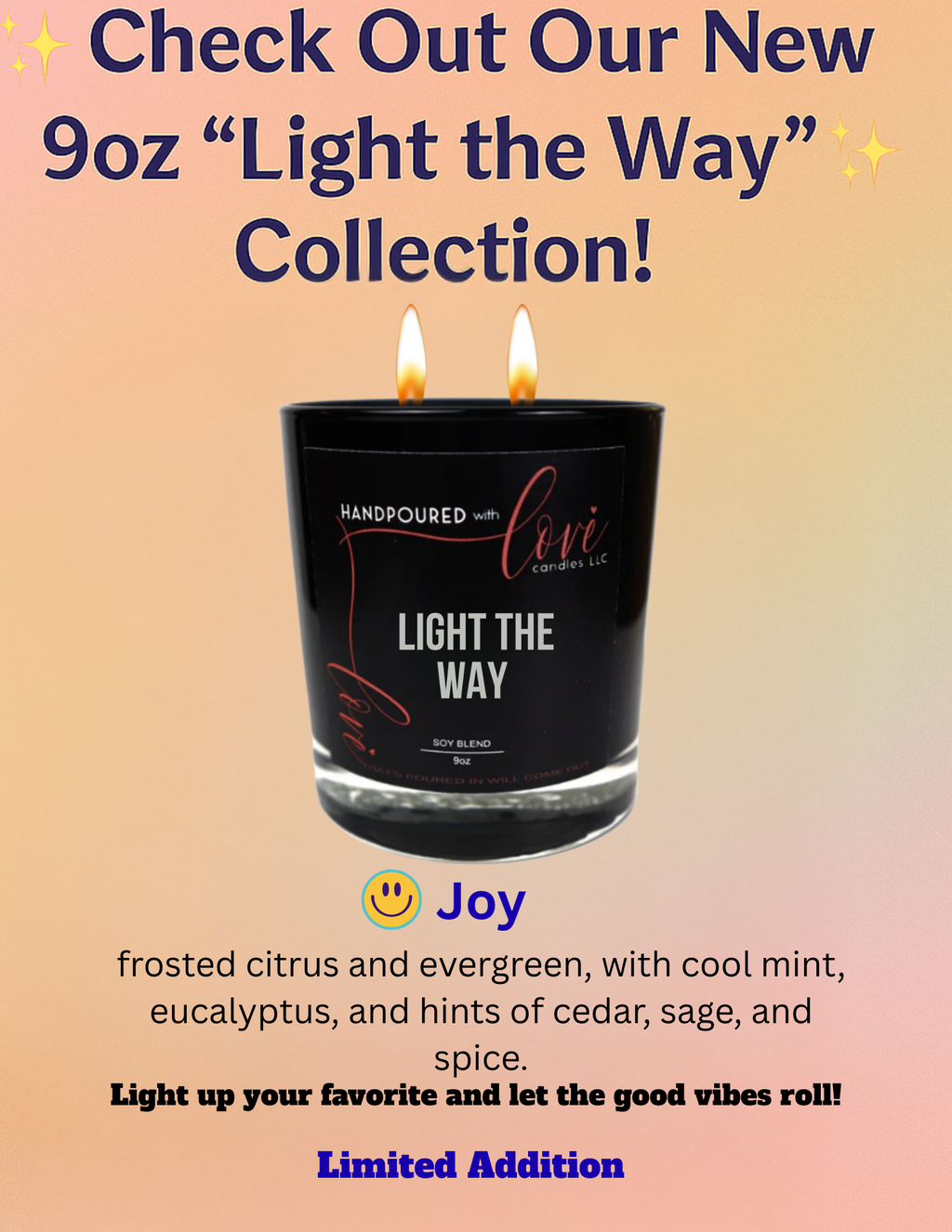 ( joy )Light The Way 9oz Candle Collection